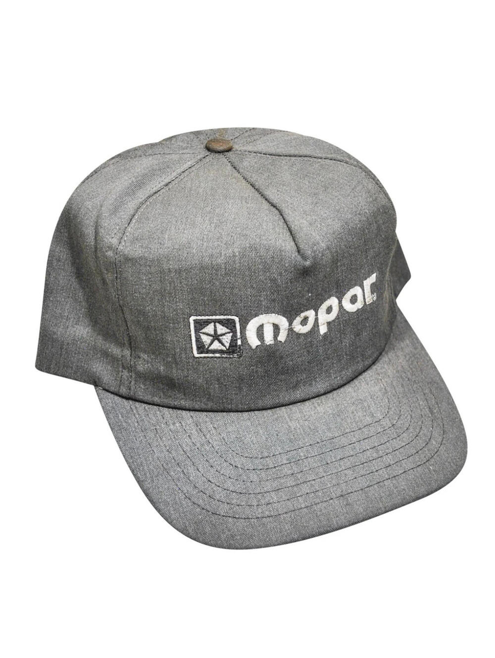 Vintage Mopar Car Muscle 90s Faded Black Snapback
